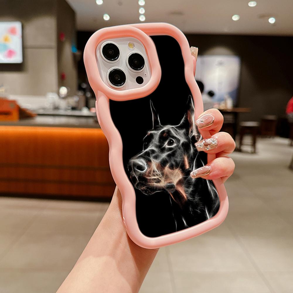 Мягкий чехол из ТПУ Macaron для телефона Xiaomi Poco X3 X5 X6 M6 Redmi 10C 12C 13C Redmi Note 9 10 11 12 13 Pro 10s 11s 12s, чехол Ae52 с изображением собаки Добермана