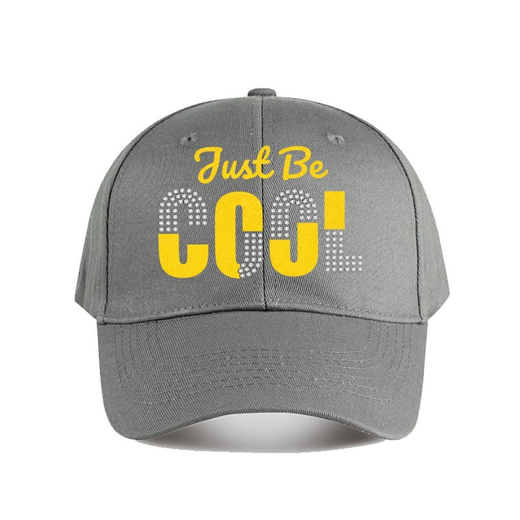 Кепка-бейсболка с блестками и стразами Just Be Cool Модная Унисекс Шляпа от солнца Женская для активного отдыха и спорта