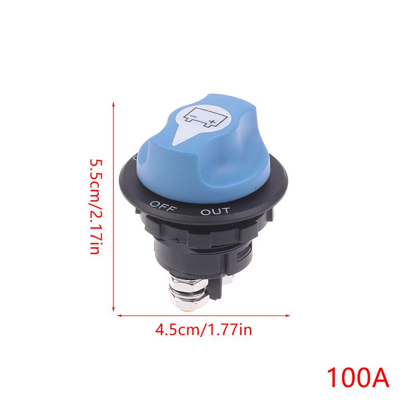Автомобильный аккумуляторный гоночный раллийный переключатель 50 100 200 300А Синий комплект выключателя-разъединителя изолятора аккумуляторной батареи для автодома, мотоцикла, грузовика, лодки