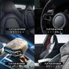 Top Suede Car Styling Steering Wheel Center Label Sticker Decals For Porsche Panamera Macan Cayenne 718 911 Interior Accessories