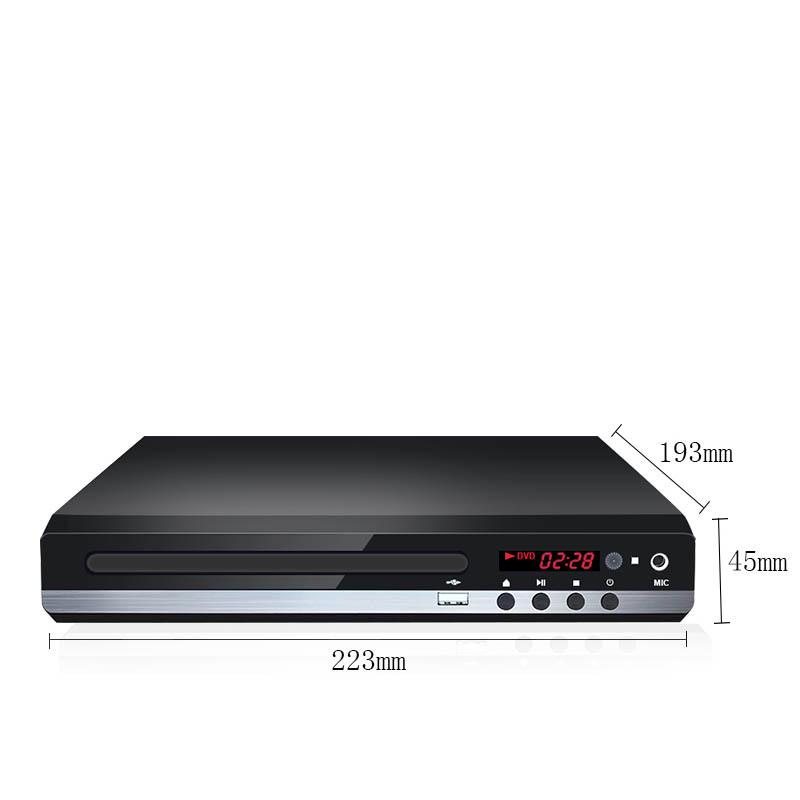 Callaa Новый HD DVD 229 Видеоплеер Домашний DVD-плеер Мультимедиа Цифровое ТВ USB DVD-видео/DVD+CD Аудио/VCD/SVCD JEPG/MP3/WMA/Дисковая система домашнего кинотеатра