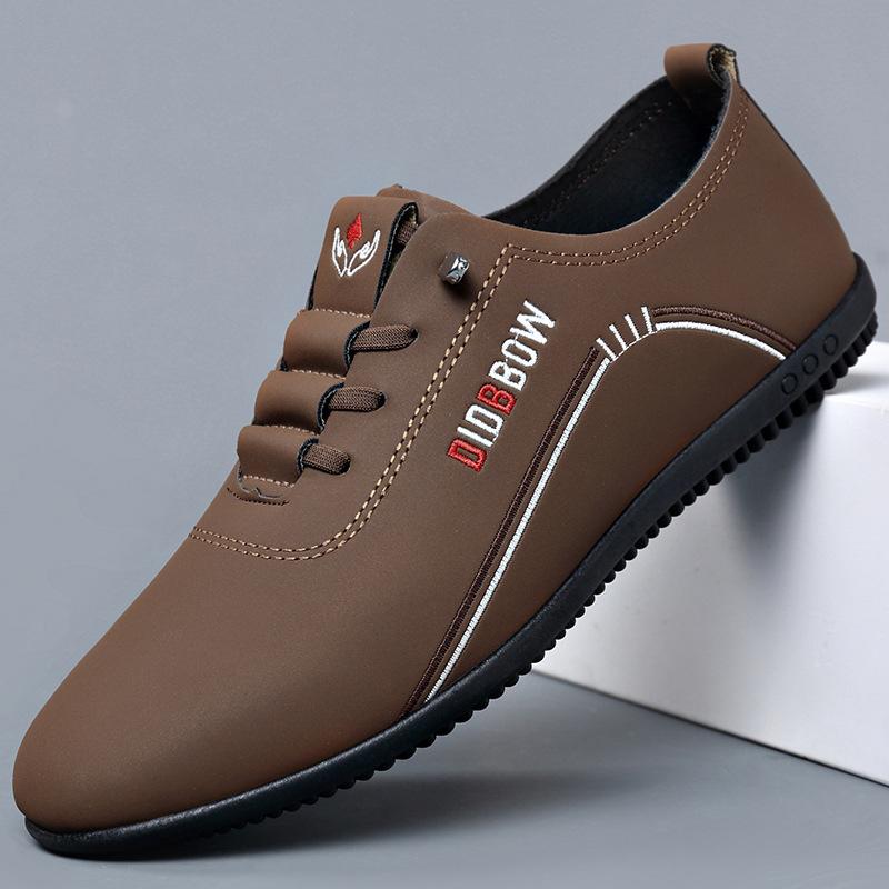 Spring leather shoes men's soft sole soft surface business casual shoes daily light breathable leather surface men's shoes