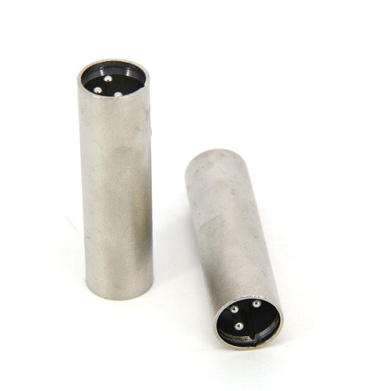 3pin XLR Male To XLR Male 3 core audio Adapters MIC Power Microphone for Plug Connector Adapter