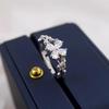 Серебряное кольцо S925 с четырехлистным клевером, регулируемое, для женщин - Легкая роскошь, Модный и уникальный дизайн