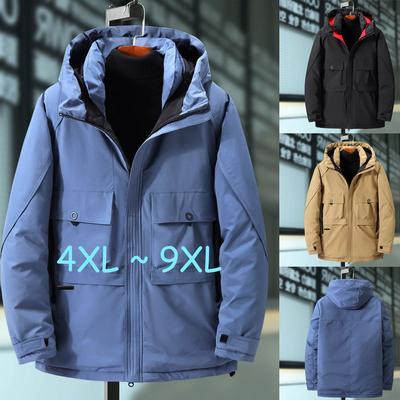 Спецодежда, утепленное хлопковое пальто, пуховая куртка больших размеров, зимнее свободное мужское очень большое пальто