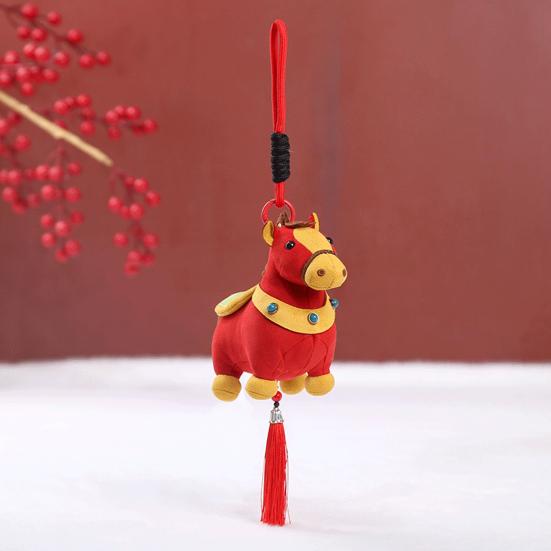 Брелок-плюшевый пони по знаку зодиака, мягкая набивная игрушка, мультяшная лошадка, подвеска, подарок на день рождения для девочек, мальчиков, друзей, семьи