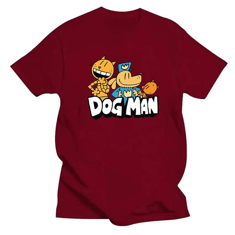 Всемирный день книги футболка DogMan Police с изображением персонажей мультфильмов Dogman Cat с короткими рукавами для мужчин, летняя спортивная свободная рубашка для бега