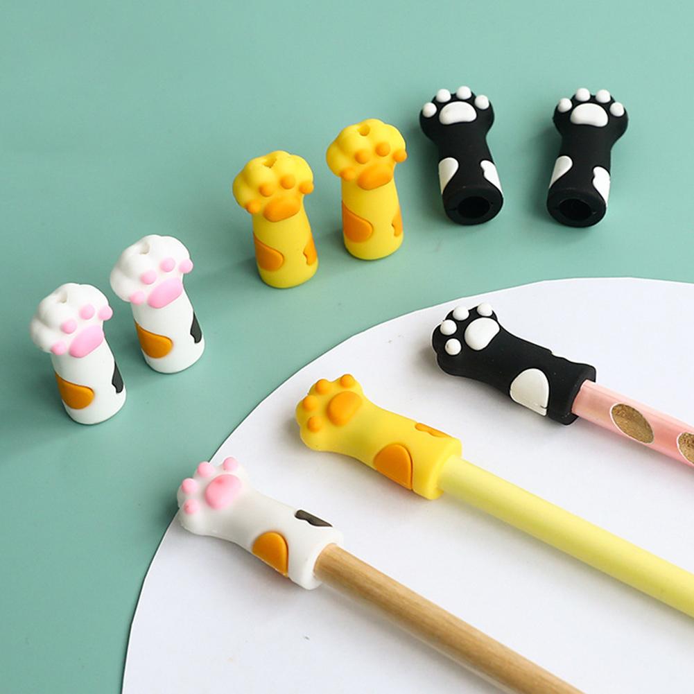 6/12 шт. фиксаторы для спиц «кошачий коготь», разноцветные силиконовые принадлежности для лап, симпатичный наконечник для вязания C G6S0