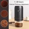 Portable 1800mAh Electric Coffee Bean Grinder 40 Gears External Adjustable Home Rechargeable Grinders Household Coffee Machine