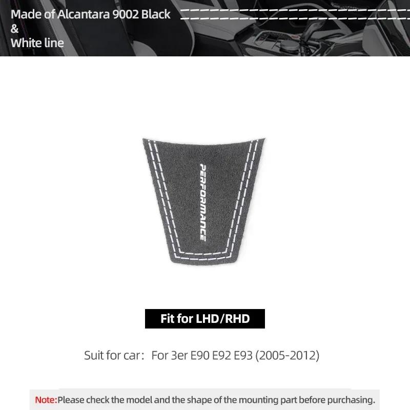 Betterhumz For BMW E92 E90 E93 3 Series Made of Alcantara Steering Wheel Patch Trim Sticker Panel Car Interior Tuning Accessory