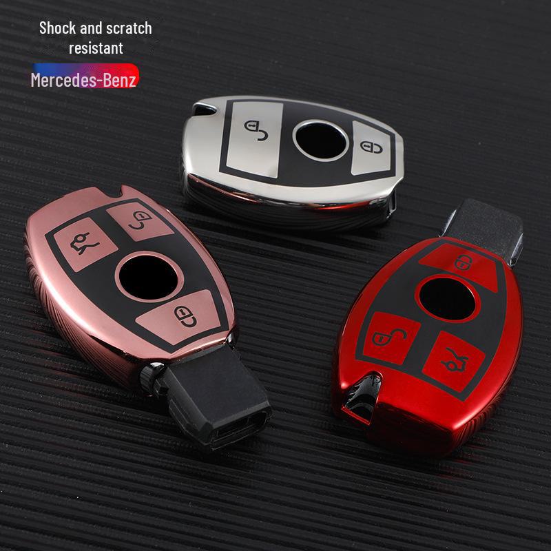 Чехол для ключа Mercedes-Benz для C260L, E300L, C200L/GLC300/GLA200, E-Class, C-Class - специальная пряжка