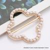 Rhinestone Tie Clips Pearl Shirt Clip Buckle Fashion Shirt Clip  for Women Lady