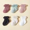 6 пар/комплект хлопковых носков, детские нескользящие носки-лодочки, низкие носки для мальчиков и девочек, кружевные носки с оборками для малышей от 0 до 3 лет
