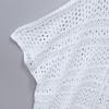 Summer Women's Swimwear Sunwear Cover-up Loose Beach Pullover Hollow Knit Seaside Holiday Outer Batshirt