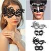 2Pcs Halloween Eye Cover Elegant Venetian Style Couples Masquerade for Halloween Party Cosplay Costume