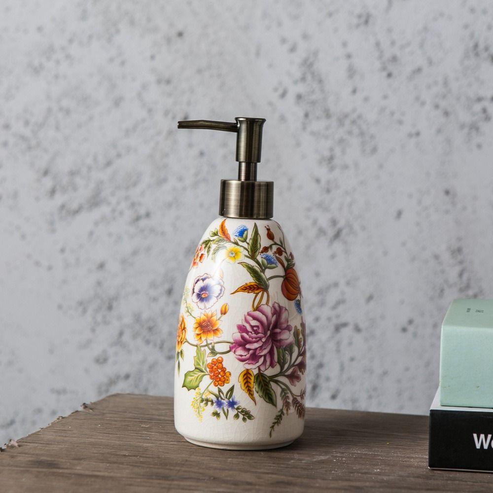Пустая керамическая бутылка для дезинфицирующего средства для рук, ручной пресс-тип, дозатор жидкого мыла, душ