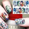 Women Beauty Santa Claus Snowflakes Decals Nail Art Stickers Water Transfer  Decoration Stickers