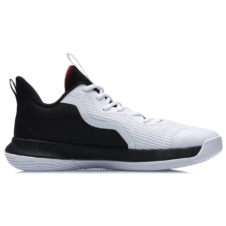 Li Ning Flash Energy 1 Basketball Shoes Men Sneakers White Black ABCR007-3