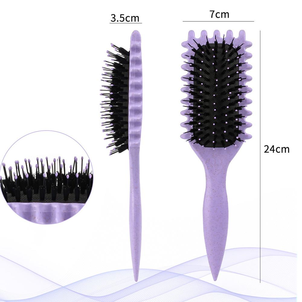 Расческа для укладки вьющихся волос, расческа Boar Define Styling для волн, придание формы и укладка локонов для женщин и девочек