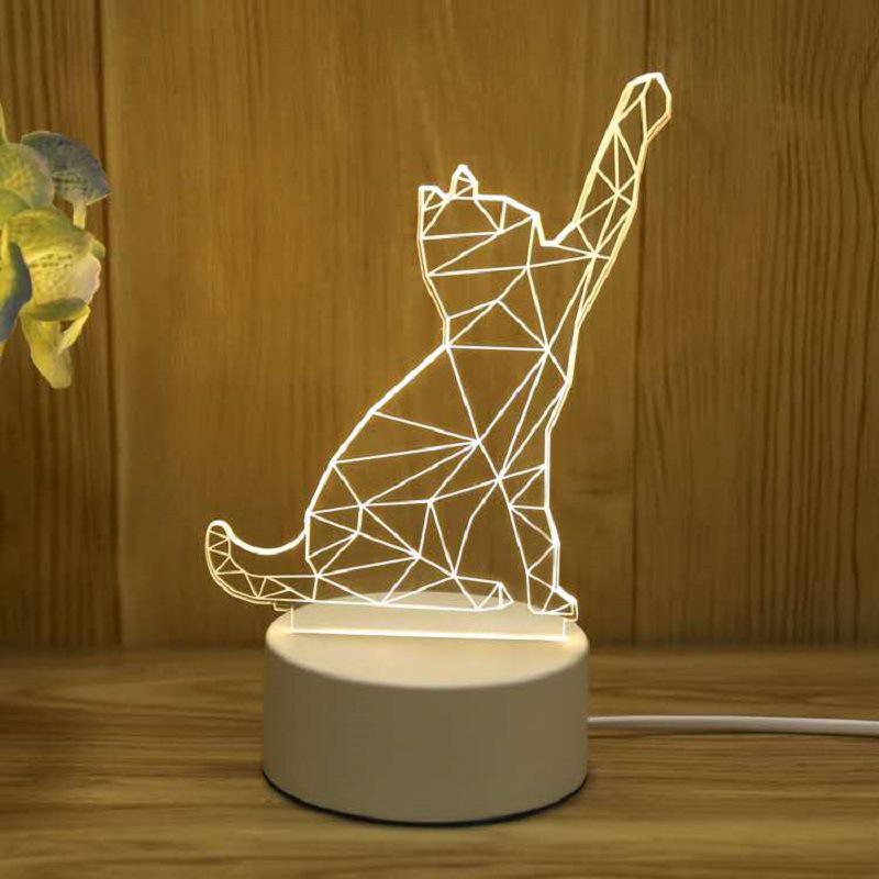 Creative 3D Cartoon Table Lamp – Children's Day Gift, USB Bedside Night Light