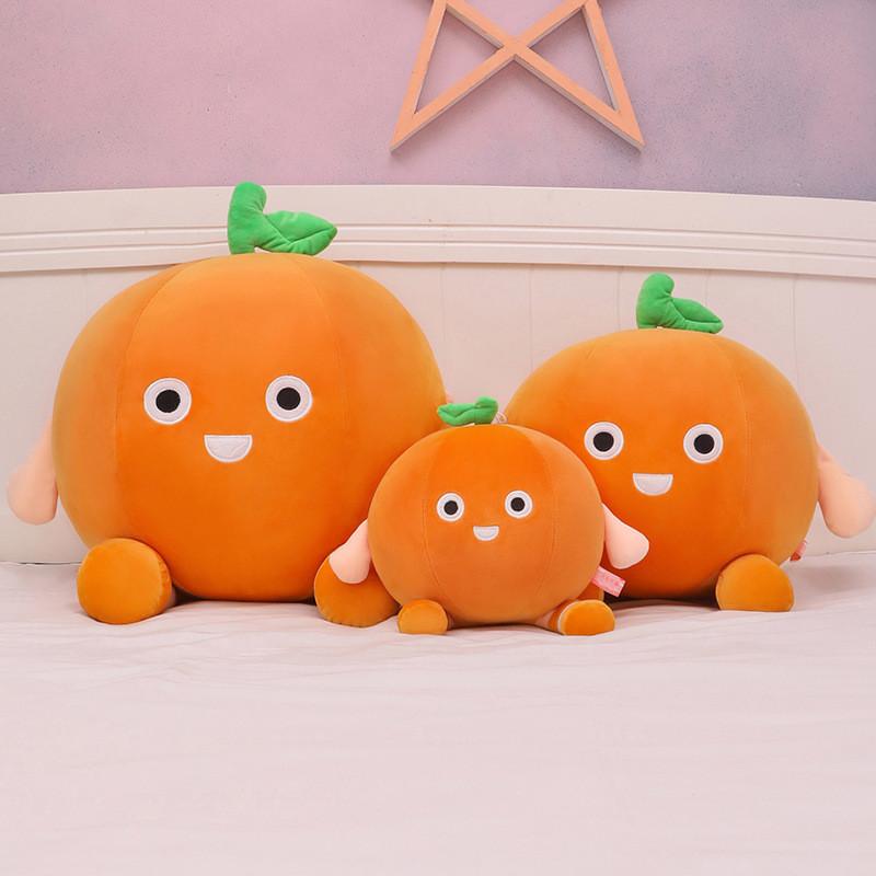 Simulation Orange Plush Toy Creative Fruit Girls Children Birthday Gift Holiday