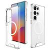 Чехол для Samsung Galaxy S25 Ultra, совместимый с прозрачным чехлом MagSafe TPU+PC