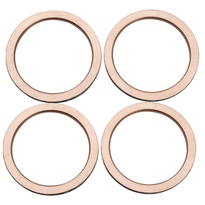 4PCS Metal Exhaust Pipe Header Gasket For Yamaha YFM600FW Grizzly 4x4 99-01 YZF-R6 99-05 YZF-R6S 06-09 YFM660R Raptor 01-05