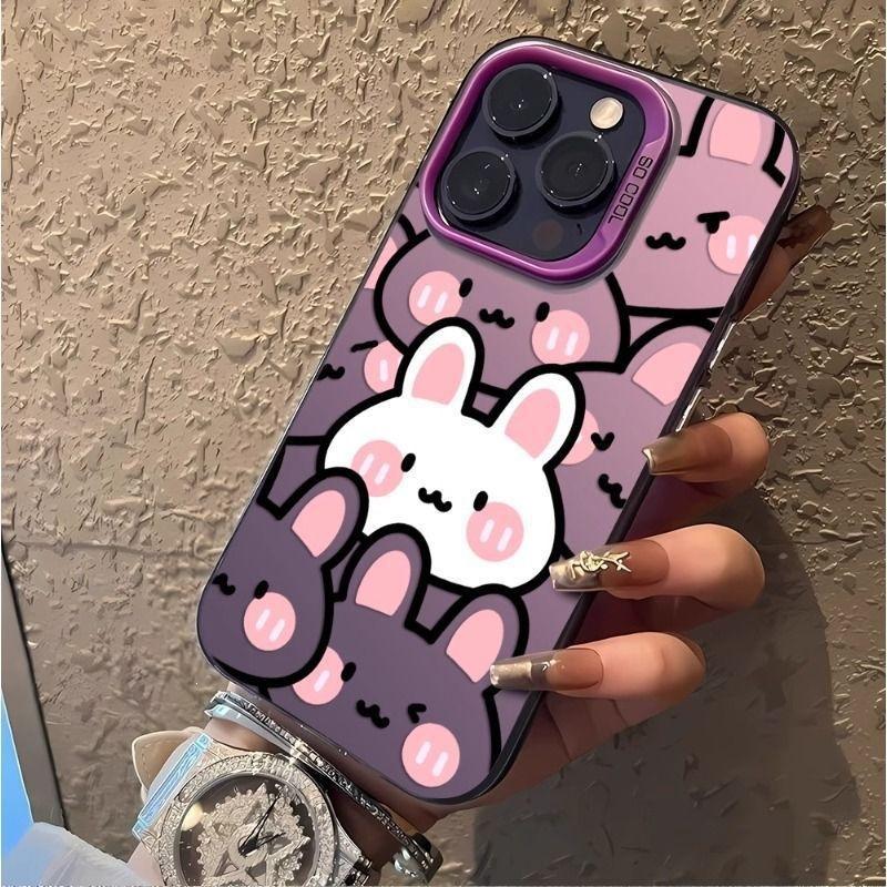 Чехол на весь экран кролик яблоко 16 для мобильного телефона новый iPhone15Pro высокая стоимость 14/13/12 матовый XS...
