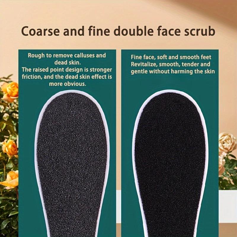 Double-Sided Disposable Foot File and Pumice Stone Pedicure Set, Plastic Foot Rub Callus Remover, Unscented Exfoliating Foot Scr
