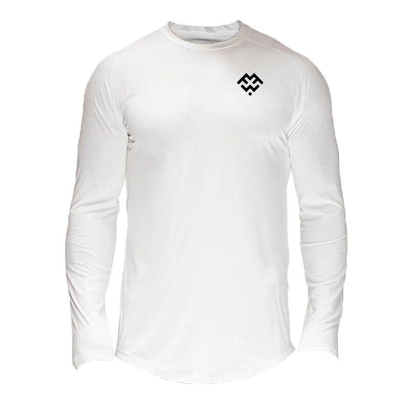 Do The Work Мужская тренажерный зал Спорт Бег Фитнес Бодибилдинг Тренировки Осень Быстросохнущая дышащая модная футболка с длинными рукавами 4 цвета