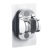 Adjustable Shower Bracket with Drying Fixture and Large Panel Shower Head
