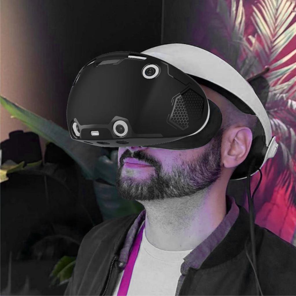 Силиконовый защитный чехол для шлема PS VR2, полноразмерная защитная крышка для гарнитуры VR, устойчивая к царапинам, моющаяся, для аксессуаров PS VR2