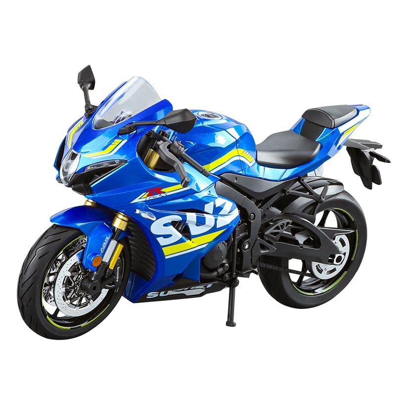 Большой размер 1/9 Suzuki GSX-1000R Alloy Racing Motorcycle Model Diecasts Street Sports Motorcycle Model Simulation Kids Toys Gifts