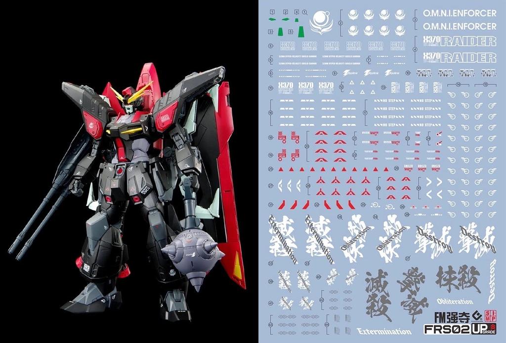 HG RG MG PG RE HiRM Robot MS Detail Up Water Transfer Decal MECHANICS Raider Fluorescent!! (FULL 1/100 Gundam) [Item]