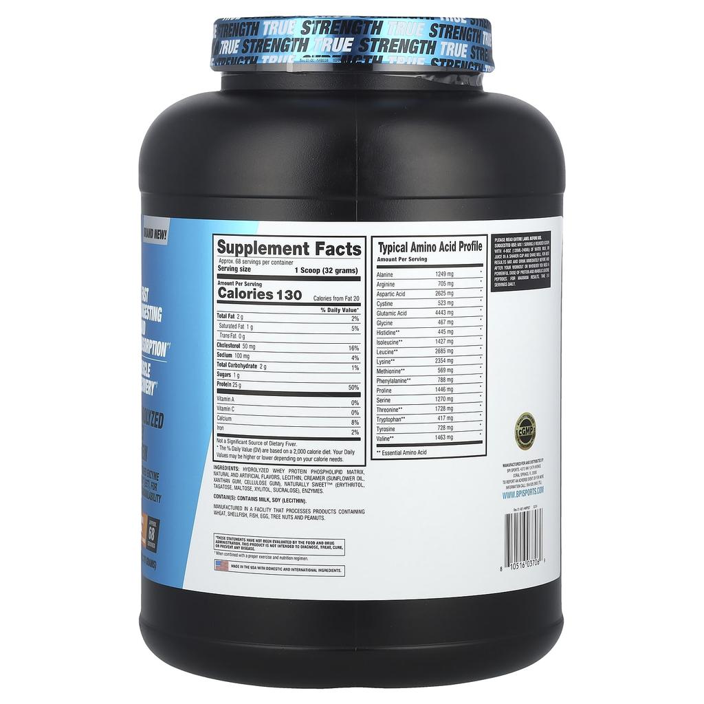 BPI Sports, Hydro HD™, Hydrolyzed Whey Protein, Cinnamon Cereal, 4.8 lb (2,176 g)