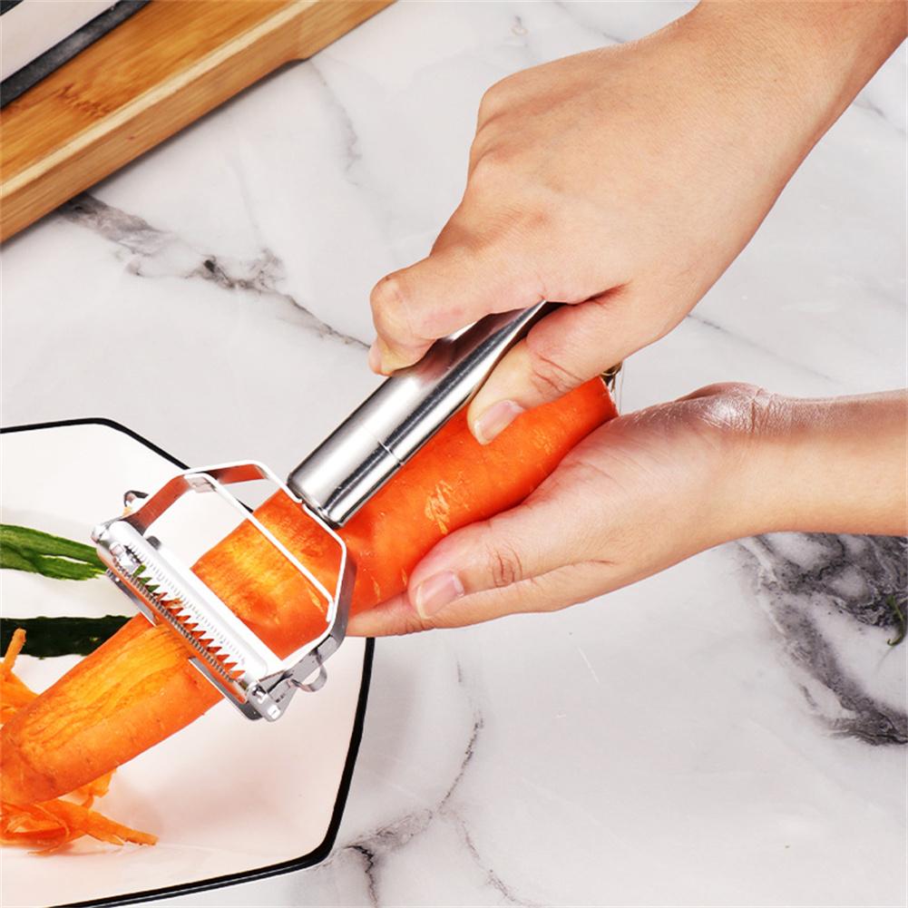 Stainless Steel Peeler Fruit Vegetable Melon Potato Carrot Cucumber Multifunction Peeler Home Kitchen Tool