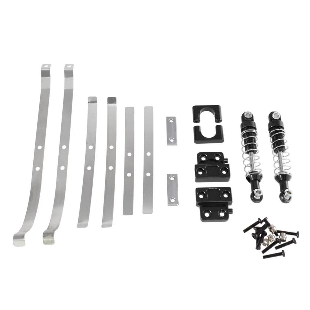 For MN1/12 MN82 LC79 1/12 RC car upgrade, rear axle fixing parts, rear shock absorber spring steel plate metal parts accessories