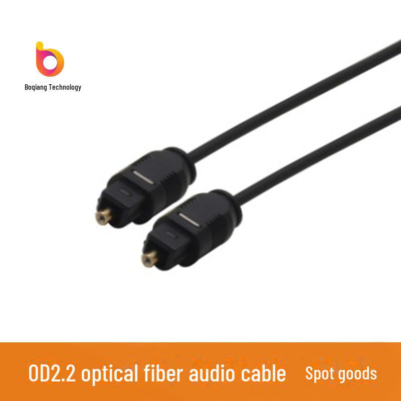 Digital Optical Fiber Audio Cable for TV Soundbar & Echo, SPDIF Output