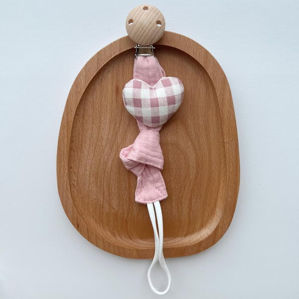 Милая мультяшная цепочка для пустышки для малыша, новорожденная хлопковая ткань, цепочка для пустышки с животным, держатель для соски-пустышки, экологически чистый материал