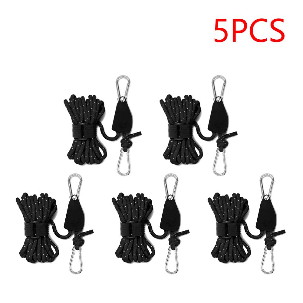 4 м регулируемый трос для кемпинговой палатки, вешалка для троса, трос для тента, подъемный трос, крюк, прочный трос, вешалка-зажим
