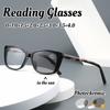 Fashion New Anti-blue Light Photochromic Farsightedness Glasses Square Frame Outdoor Color-changing Presbyopia Glasses +3.5+4.0