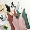 New Women's Crocheted Lace Splicing V-neck Halter Vest Knitted Short Slim-fit Jacket