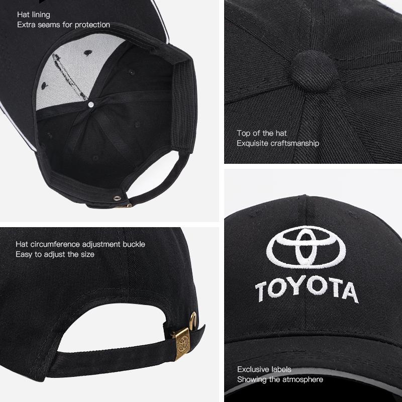 Hub Caps TOYOTA Embroidery Summer Adjustable Sports Hat Baseball Caps For Toyota GR Corolla Yaris Aygo Prius RAV4 Crown CHR Camr