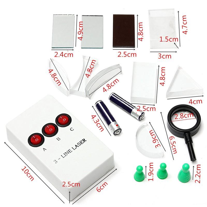 Физические Оптические Научные Эксперименты Треугольная Призма Выпуклая Линза Физика Оптические Инструменты Прочное Качество Новое