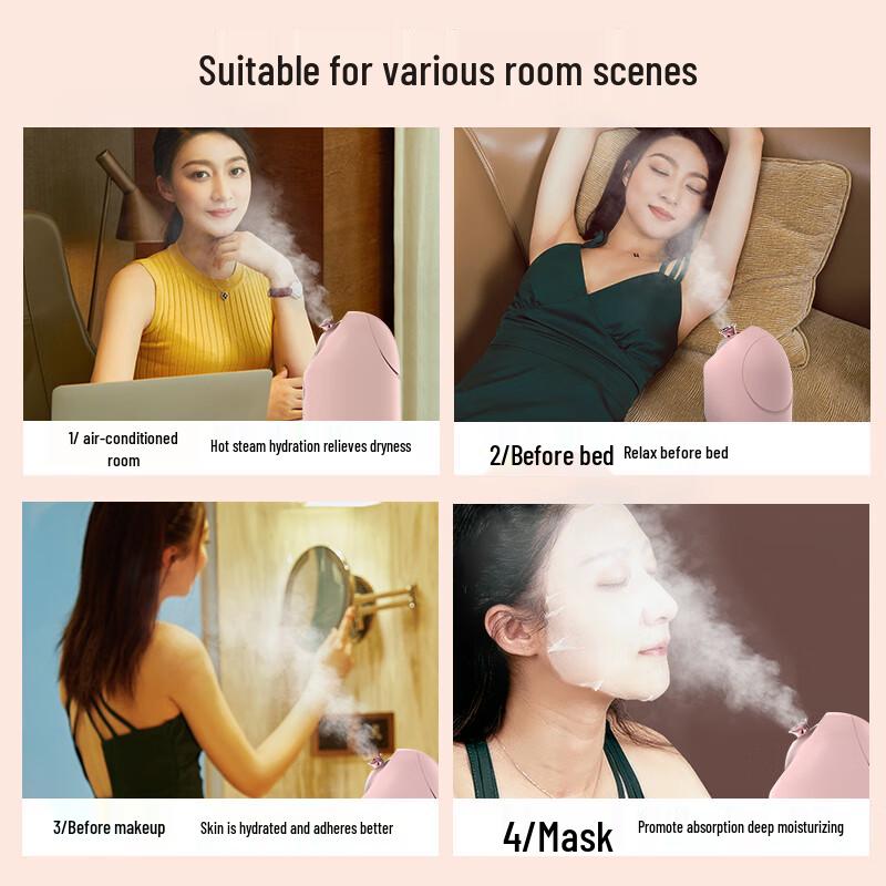 MKS Nano Hot Mist Facial Steamer CN plug (adapter included)