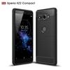 Shockproof Silicone Case for Sony Xperia XZ2 Compact XZ2mini Brushed Carbon Fiber Case for Sony XZ2 Mini Back Cover Coque Fundas