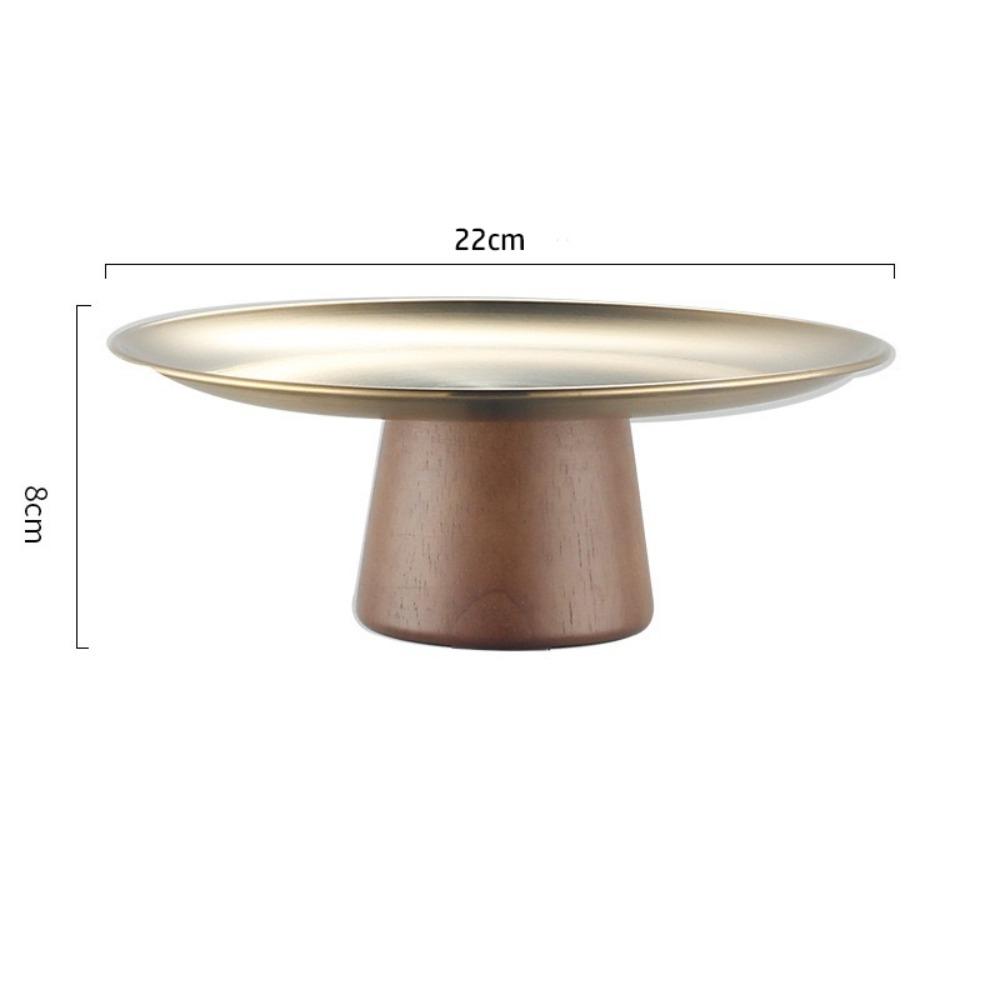 Устойчивый поднос для торта Нержавеющая сталь Десертная тарелка Новый контейнер для закусок Украшение для дома