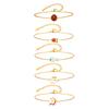 Cute Red Ladybug Charm Bracelets for Women Girls, Stainless Steel Animal Pendant Bracelets, Fashion Jewelry for Party Gift