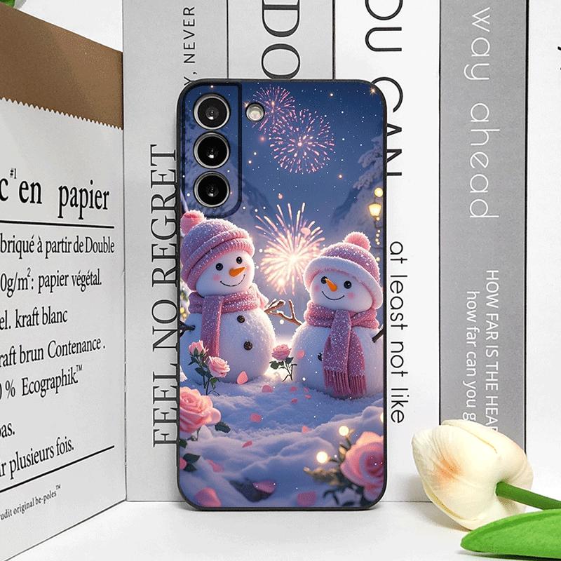 Рождественский Зимний Милый Снеговик Пара Чехол для Телефона для Honor Huawei 200 Lite 100 400 PRO 80 90 X9 Magic 7 6 Lite 5 Pro Мягкие Чехлы