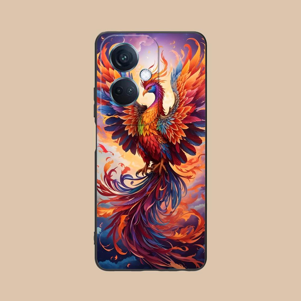Роскошный Чехол для Мобильного Телефона Феникс для OPPO Find X9 X8 X7 X6 X5 X3 X2 Plus s Pro Ultra Lite Красочный Печатный Чехол Красивый